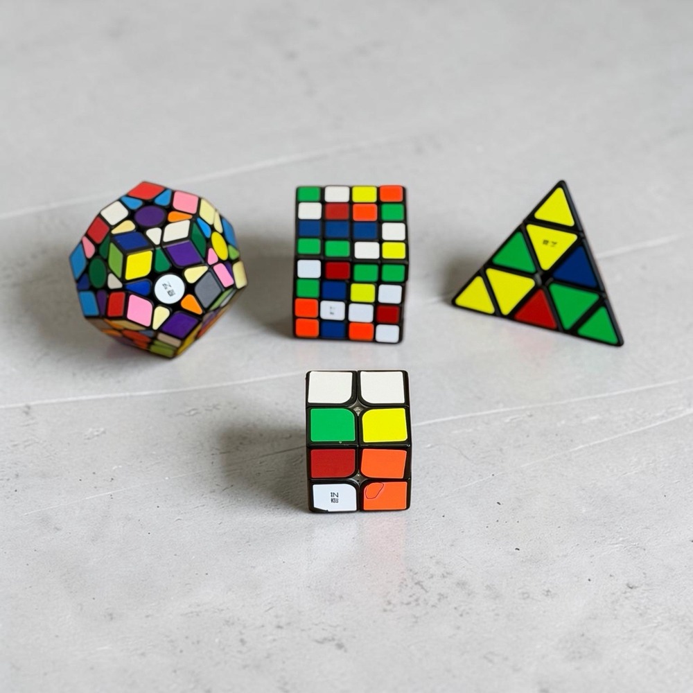 QiYi QIHENG PUZZLE CUBES MEGAMINX REFLEX ASYMMETRIC - Lot Of 4